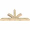 Ekena Millwork Richland Rough Sawn Timber Gable Bracket, Douglas Fir, 84"W x 42"H x 6"D x 6"F, 12/12 Pitch GBW084X42X0606RIC00RDF - alternate 2